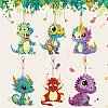 Dragon DIY Diamond Painting Pendant Decoration Kits PW-WG91092-01-3