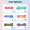 6 Pairs 6 Colors Tartan Pattern Polyester Cord Shoelace FIND-FH0006-85B-3