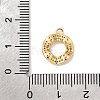 Brass Micro Pave Cubic Zirconia Pendants KK-P340-60G-3