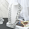 1Pc Acrylic Cuban Link Chain Necklaces for Men NJEW-SP0001-09A-S-5