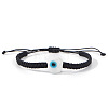 Handmade Lampwork Evil Eye Bead Braided Bracelets UN6877-2-1