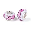 Opaque Resin European Beads RPDL-T004-01J-2