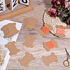 80Pcs Bone Shape Paper Thread Winding Boards SENE-SC0001-09B-4