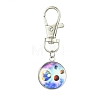 Galaxy Theme Luminous Glass Ball Pendant Decorations HJEW-JM02798-06-2