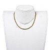 Electroplate Glass Beaded Necklaces NJEW-JN02793-04-4
