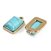 Synthetic Turquoise Pendants STAS-K291-04G-08-2