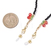 Glass Seed & Electroplate Glass Eyeglasses Chains AJEW-TA00057-3