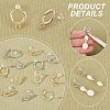 Unicraftale 40Pcs 4 Style 304 Stainless Steel Circle Ring Stud Earring Findings STAS-UN0047-07-5