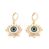 Acrylic Horse Eye Dangle Leverback Earrings EJEW-N012-78-2