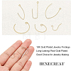 Brass Earring Hooks KK-BC0005-26-4