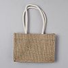 Burlap Shopping Tote Bags ABAG-WH0040-63-1