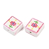Printed Handmade Porcelain Beads PORC-G016-04A-3