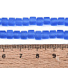 Transparent Frosted Glass Beads Strands GLAA-N072-01A-A13-4