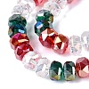 Electroplate Transparent Glass Beads Strands EGLA-N022-15A-B03-3