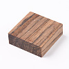 Square Wooden Pieces for Wood Jewelry Ring Making WOOD-WH0101-29A-2