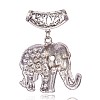 Tibetan Style Alloy Rhinestone Big Pendants RB-G153-01AS-2