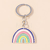 Acrylic Rainbow Pendant Keychain RABO-PW0001-078F-1