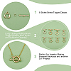 16Pcs 8 Styles Rack Plating Brass Toggle Clasps KK-AR0002-58-4
