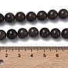 Natural Wood Lace Stone Wooden Jasper Beads Strands G-K365-F03-8mm-5