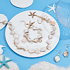 Shell Beaded Charm Bracelets and Rhombus Dangle Earrings and Pendant Necklaces for Women SJEW-ME0001-11-5