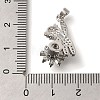 Brass Micro Pave Cubic Zirconia Pendants LS-KK-B122-03B-P-3