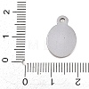 304 Stainless Steel Pendant Cabochon Settings STAS-D264-08D-P-3