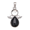 Natural Obsidian Pendants PW-WGD154C-02-1