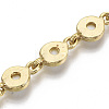 Flat Round Links Bracelet & Necklace Jeweley Sets BJEW-S121-04-6
