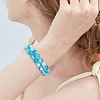 Sparkling Round Glass Braided Bead Bracelet BJEW-SW00082-03-6