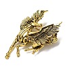 Horse Alloy Brooches for Backpack Clothes JEWB-L026-06AG-3