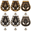 12Pcs 2 Colors Luggage Leather Belt Alloy Craft Solid Screw Rivets MOST-CL0001-01-7