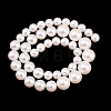 Electroplated Glass Pearl Graduated Beads Strands BSHE-C011-03A-3