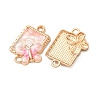 Alloy Enamel Links Connector Charms FIND-K030-05G-2