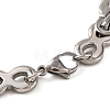 Tarnish Resistant 304 Stainless Steel Byzantine Chain Bracelets BJEW-B078-97P-3