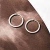 925 Sterling Silver Hoop Earrings STER-B008-01B-P-3