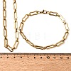 304 Stainless Steel Link Chain Bracelet & Necklace Jewelry Sets SJEW-L199-14G-5