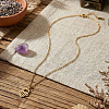 304 Stainless Steel Hollow Heart Hamsa Hand Pendant Cable Chain Necklaces for Women LS-VC2540-2
