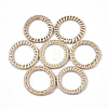 Handmade Reed Cane/Rattan Woven Linking Rings X-WOVE-T006-013-1