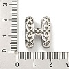 Platinum Plated Brass Micro Pave Cubic Zirconia Pendants KK-L073-001P-H-3