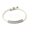 Round Nylon Milan Cord Slider Bracelet Making BJEW-L722-01P-14-1