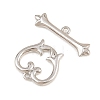 Heart Brass Toggle Clasps KK-G548-43P-04-2