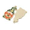 Saint Patrick's Day Alloy Enamel Pendants ENAM-V002-02F-G-2