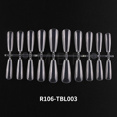 Solid Color Plastic Seamless Toe False Nail MRMJ-R106-TBL003-1