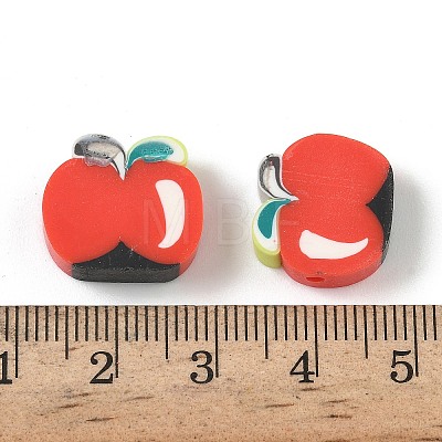 Fruit & Vegetable Theme Handmade Polymer Clay Beads CLAY-F006-02A-1
