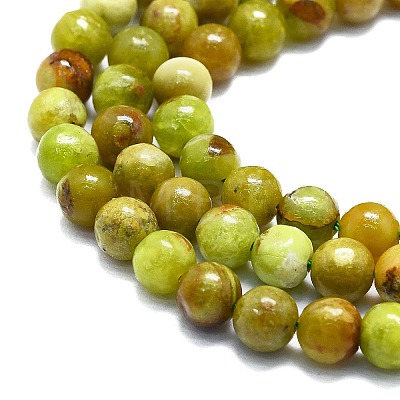 Natural Green Opal Beads Strands G-K245-A17-A02-1