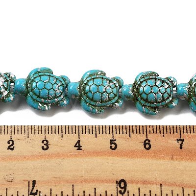 Synthetic Turquoise Dyed Beads Strands G-P507-05N-1