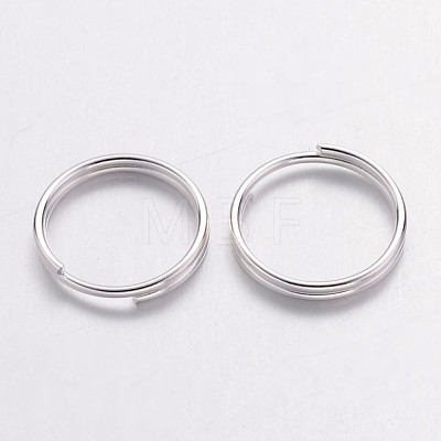 Silver Color Plated Iron Split Rings X-JRDS10mm-1
