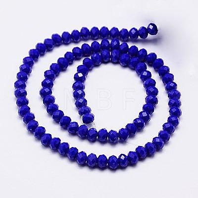 Imitation Jade Glass Bead Strands X-GLAA-F001-3x2mm-01-1