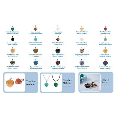 Fashewelry DIY Pendant Necklace Making Kit DIY-FW0001-34-1