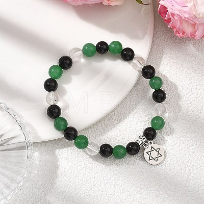 Non-Tarnish 201 Stainless Steel Charm Bracelets BJEW-JB12793-1